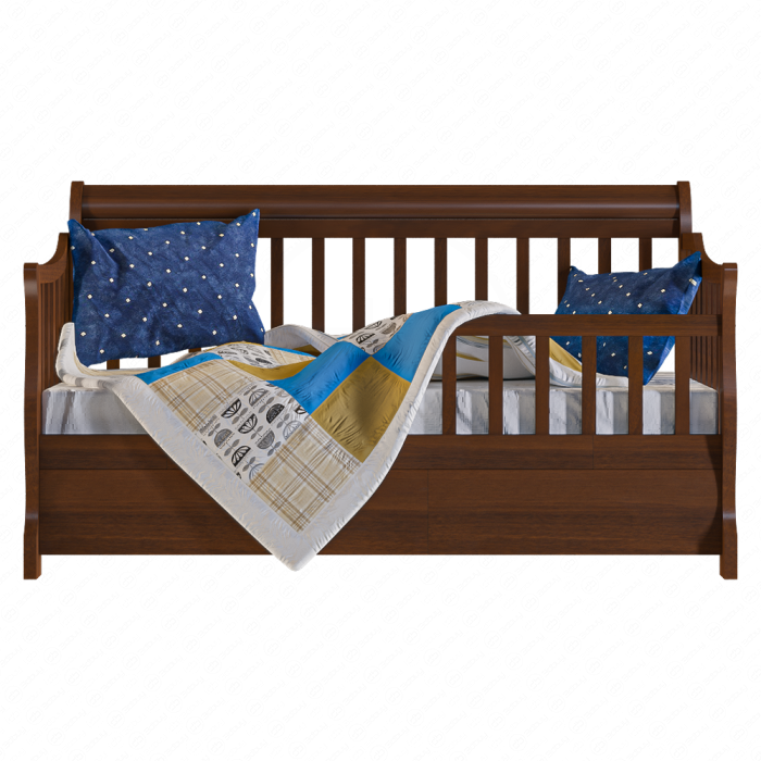 Детская кровать с одеялом и балдахином