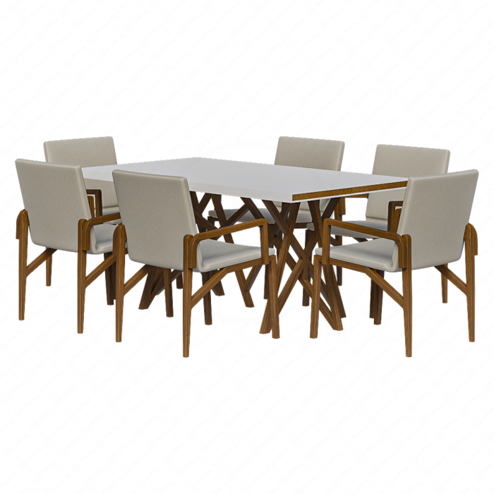 Стол + стульями от Roche Bobois