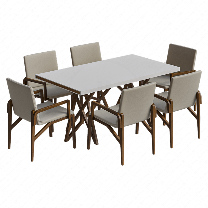Стол + стульями от Roche Bobois