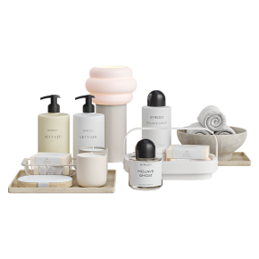 Набор аксессуаров для ванной на подносе