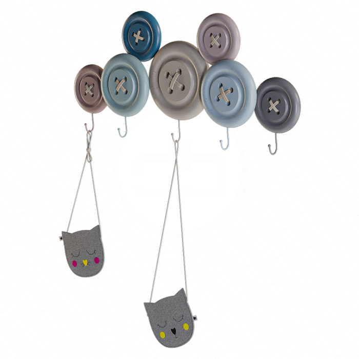 Вешалка настенная Knobs от Kare Design с сумочками