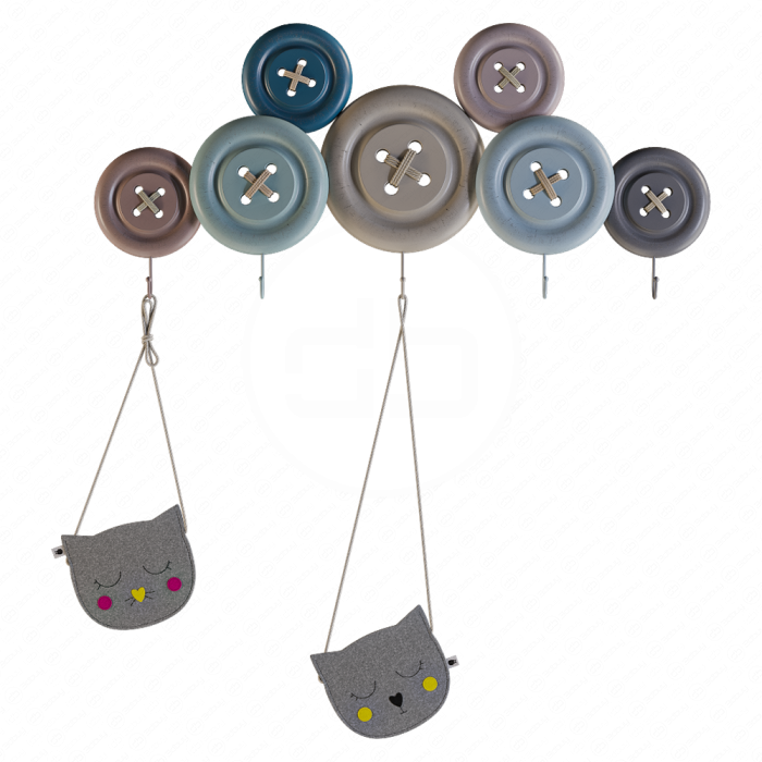 Вешалка настенная Knobs от Kare Design с сумочками