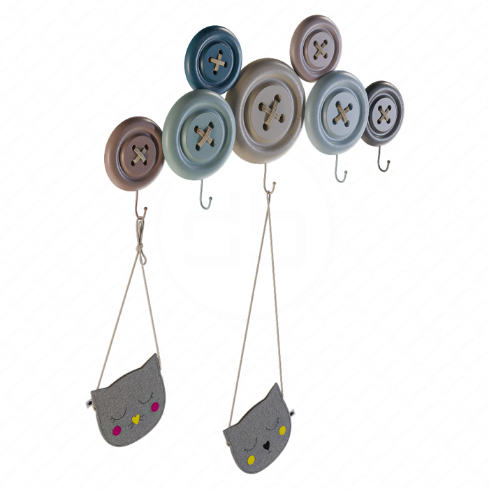 Вешалка настенная Knobs от Kare Design с сумочками
