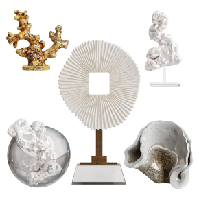 Sculptures made from reef corals