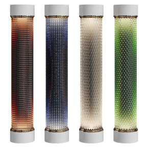 Колонны круглые стеклянные с подсветкой