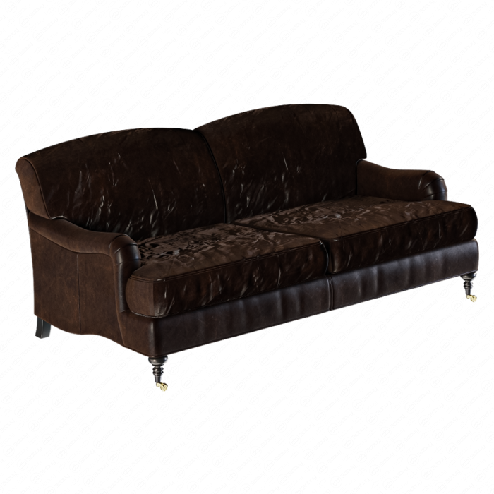 Restoration Hardware Barclay Leather 2 - seat Sofa