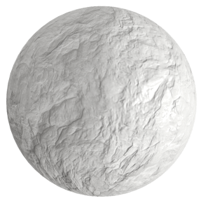 Decorative plaster that imitates rock.