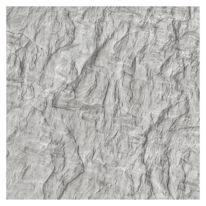Decorative plaster that imitates rock.