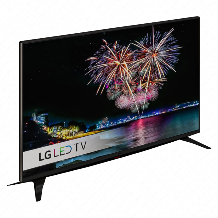Телевизор LG с изображением салюта