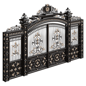 Wrought-iron gates