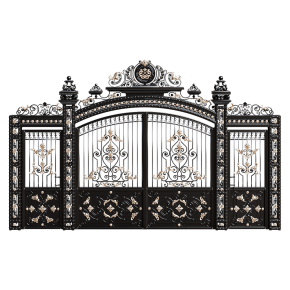 Wrought-iron gates