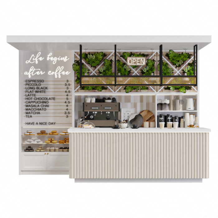 Прилавок кофейни Прилавок кофейни