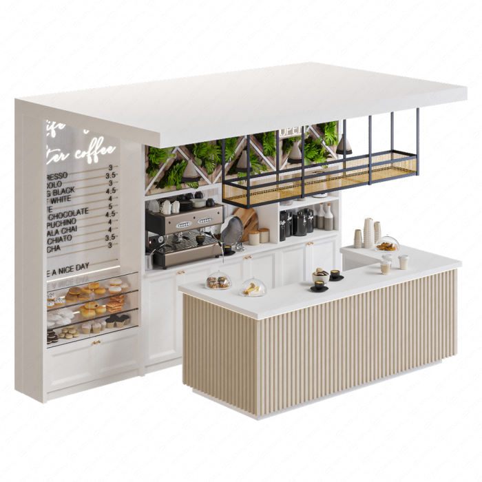 Прилавок кофейни Прилавок кофейни
