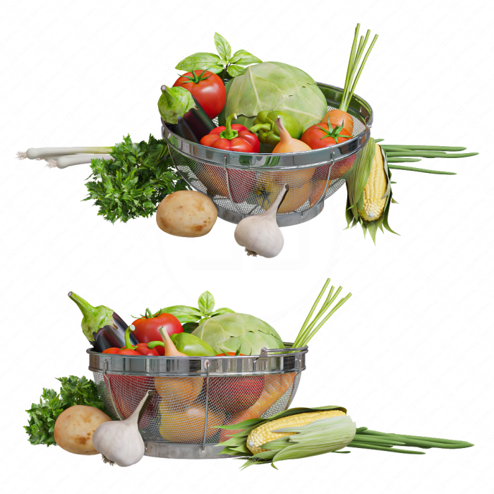 Корзина с овощами