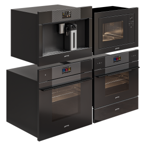 A collection of home appliances from SMEG.