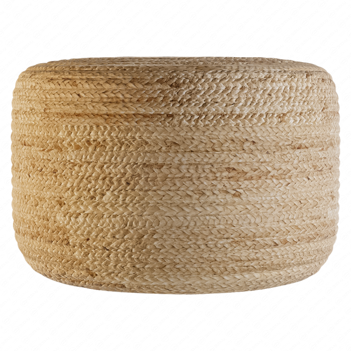 Плетеный пуф