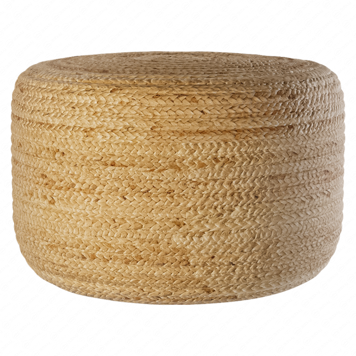 Плетеный пуф