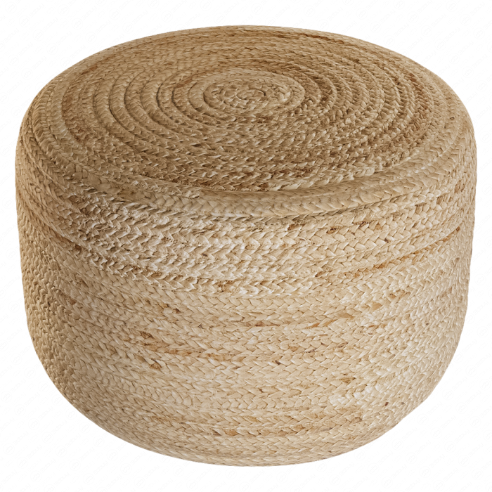 Плетеный пуф