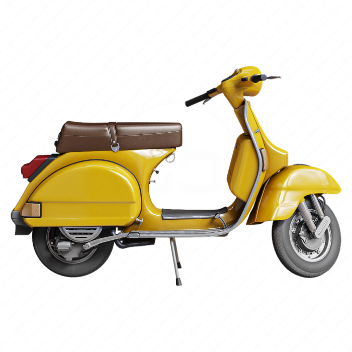 Vespa P200E желтый
