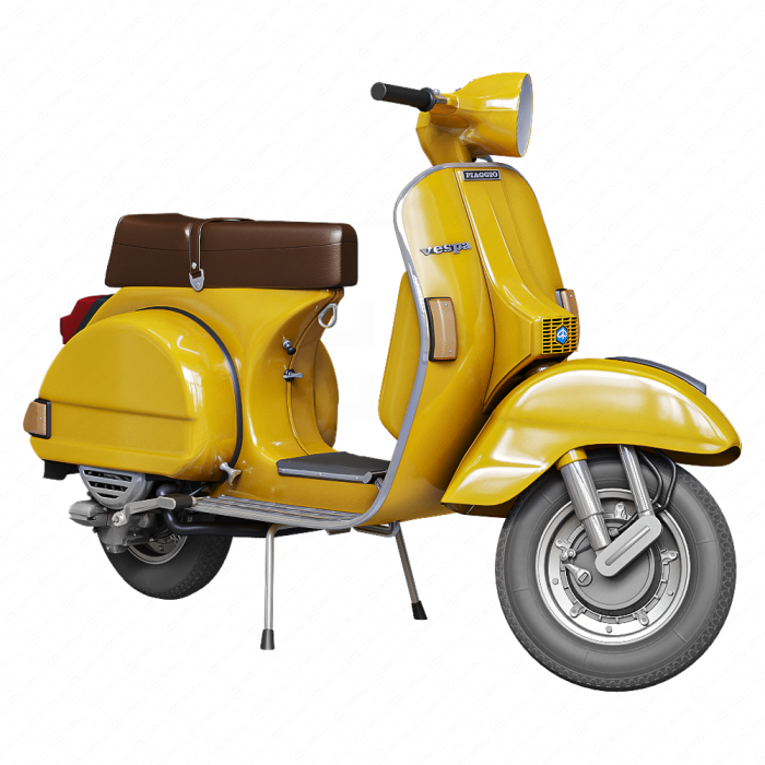 Vespa P200E желтый