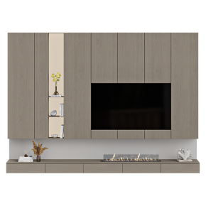 TV wall unit with decor No. 57