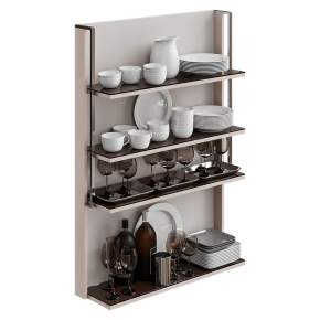 A set of kitchenware for decorating the kitchen.