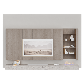 ТВ стенка Minimalism ZS c камином