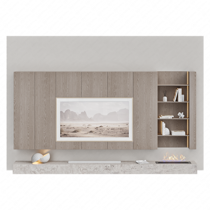 ТВ стенка Minimalism ZS c камином