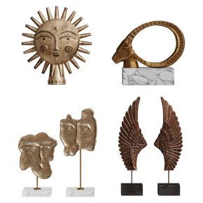 golden sculptures
