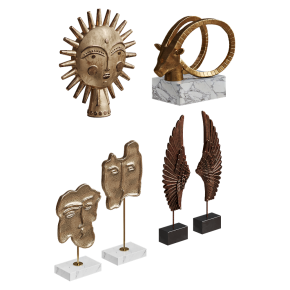 golden sculptures