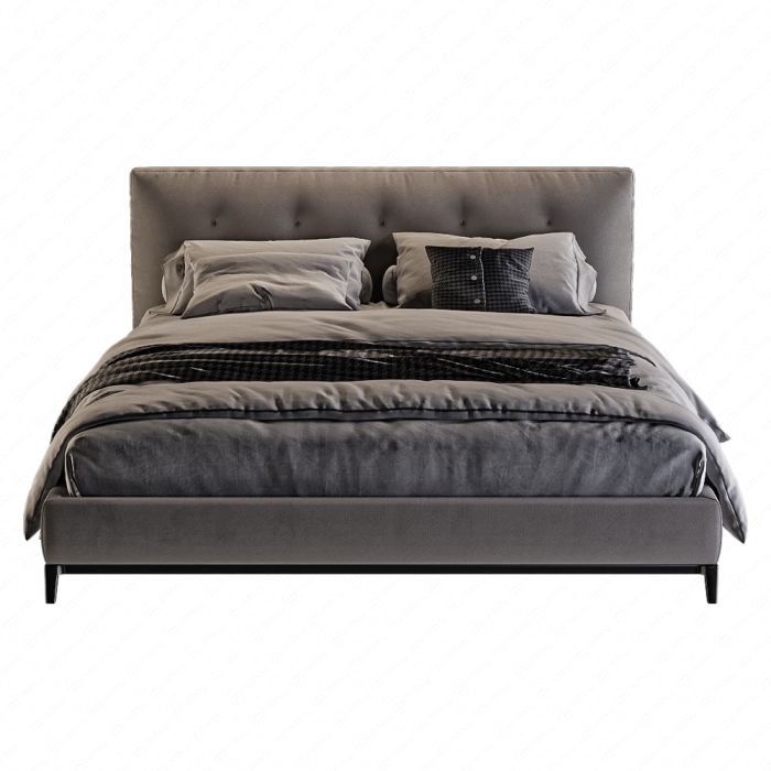 Кровать Andersen Quilt от Минотти со стеганным изголовьем