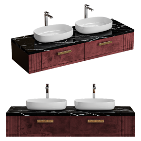 Jasper Double wall-mounted cabinet by FIFTYFOURMS