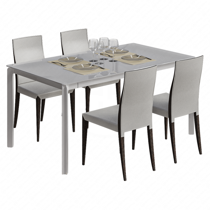 Стол и стул от Cattelan Italia