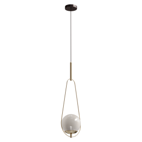 Pendant light Loop Brass Kare