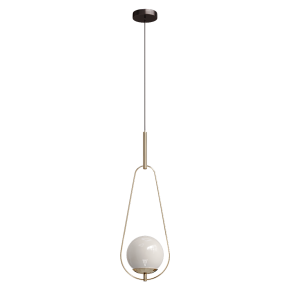 Pendant light Loop Brass Kare