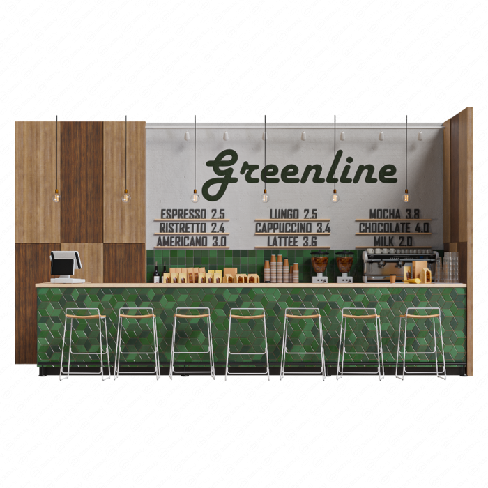 Стойка кофейни Greenline