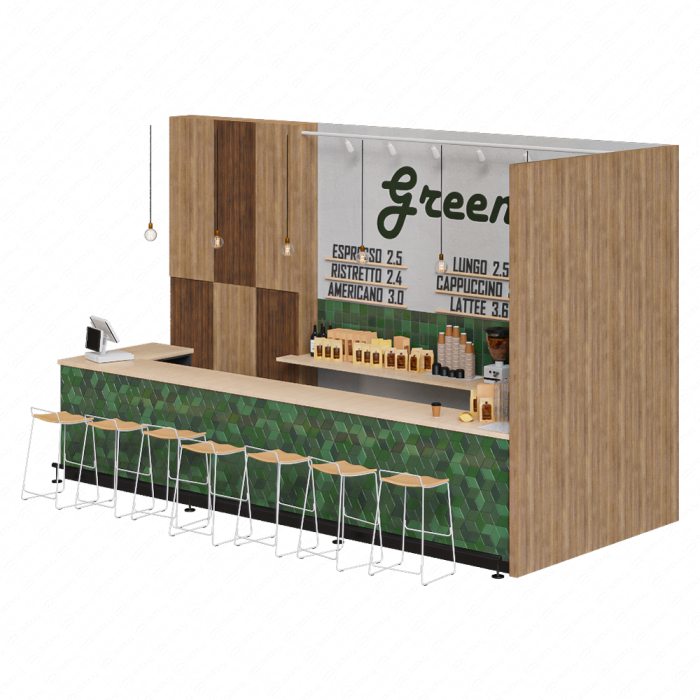 Стойка кофейни Greenline