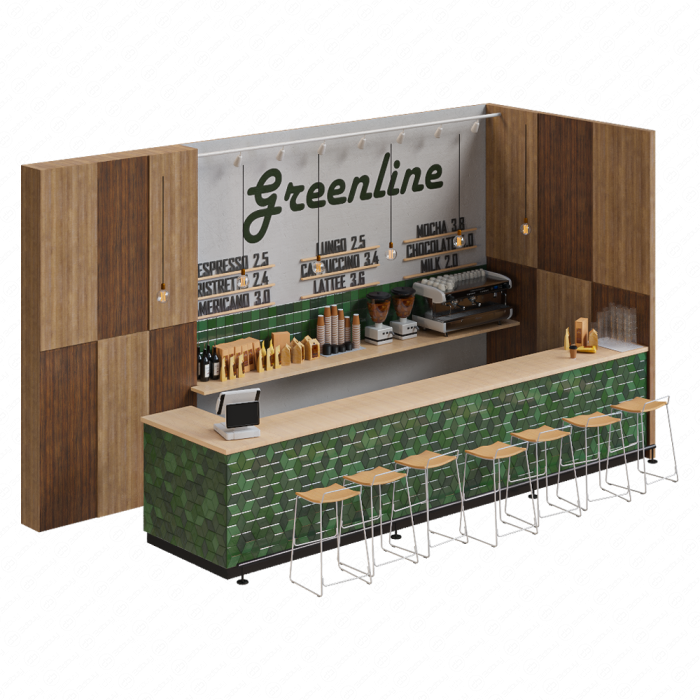 Стойка кофейни Greenline