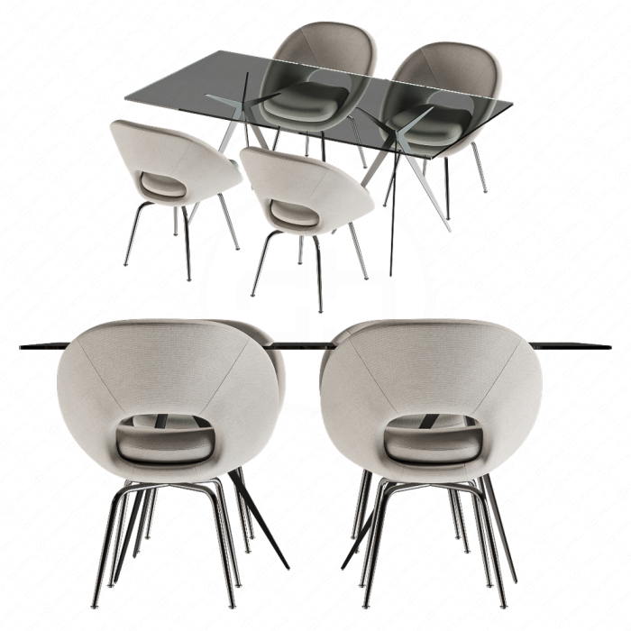 Стол и стулья от West Elm