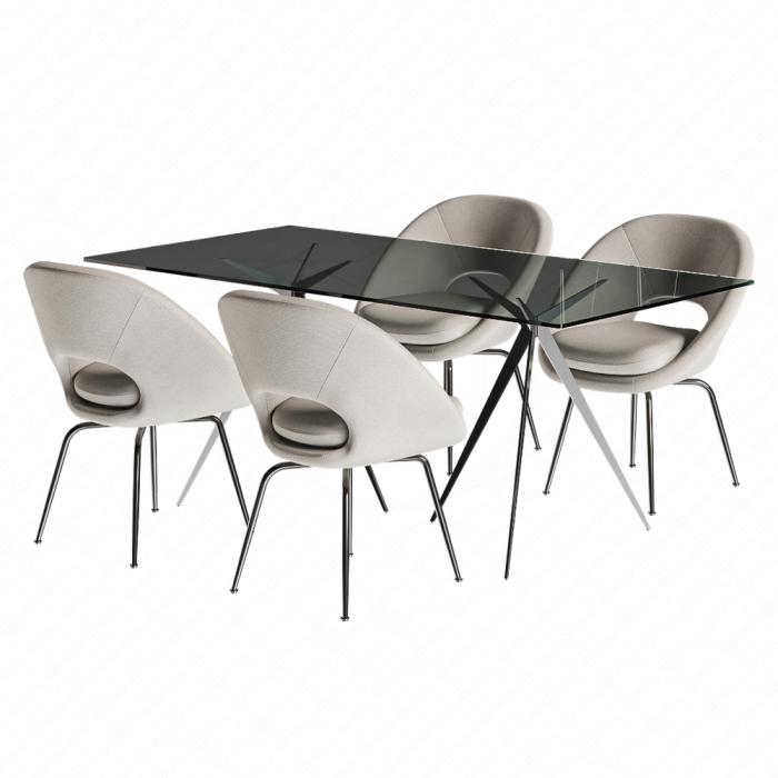 Стол и стулья от West Elm