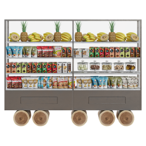 Витрина с продуктами для магазина
