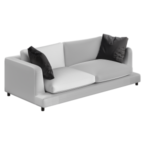 Gala straight sofa with cushions