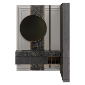 Bathroom furniture in a neoclassical style.