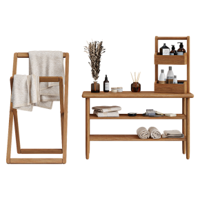 Acacia bathroom furniture from ZARA HOME.