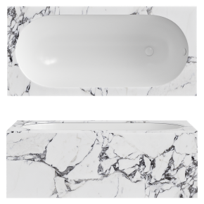 stone bathtub