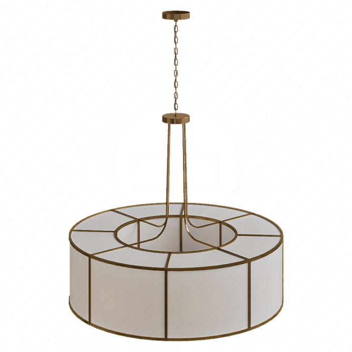 Кольцевой светильник с белым плафоном