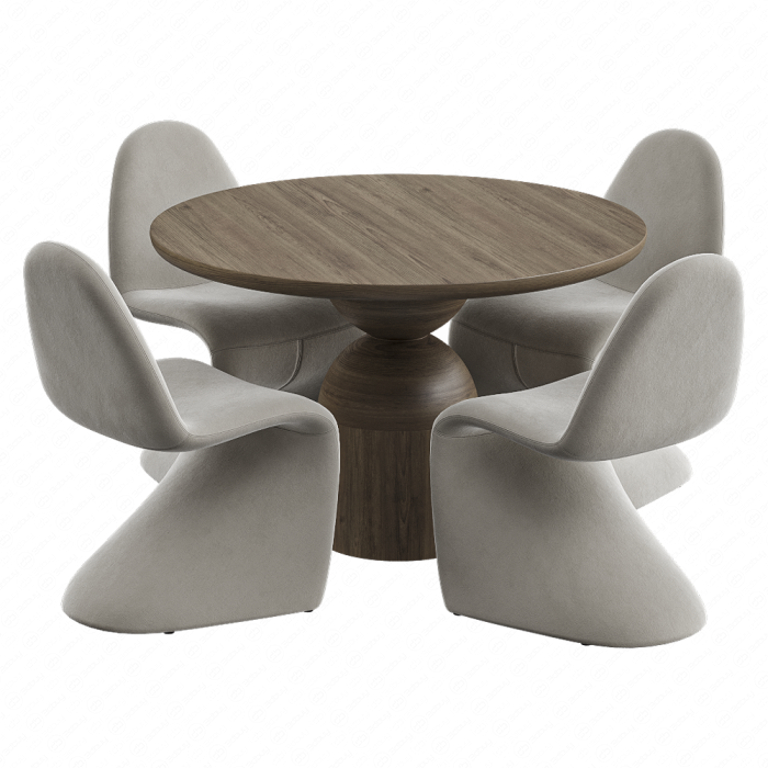 Обеденный стол Perth и стул Beth