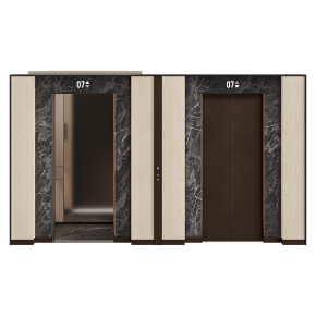 Холл с двумя лифтами №6