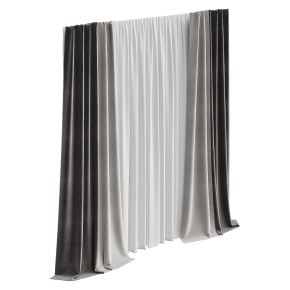 Шторы в пол темно-серыее