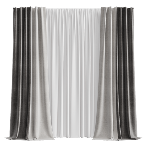 Шторы в пол темно-серыее